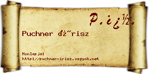 Puchner Írisz névjegykártya
